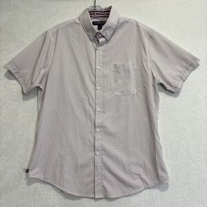 Mizzen+Main Shirt Men's Medium Trim Short Sleeve Leeward Performance Stretch